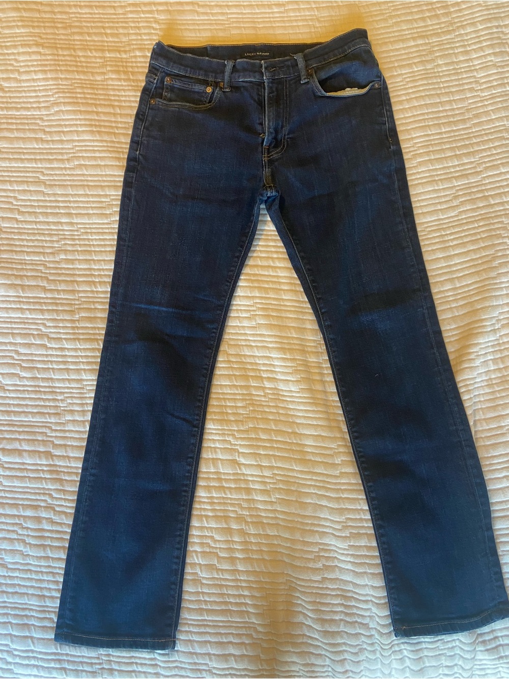 Lucky Brand Men's Straight Dark Blue Jeans 29x30